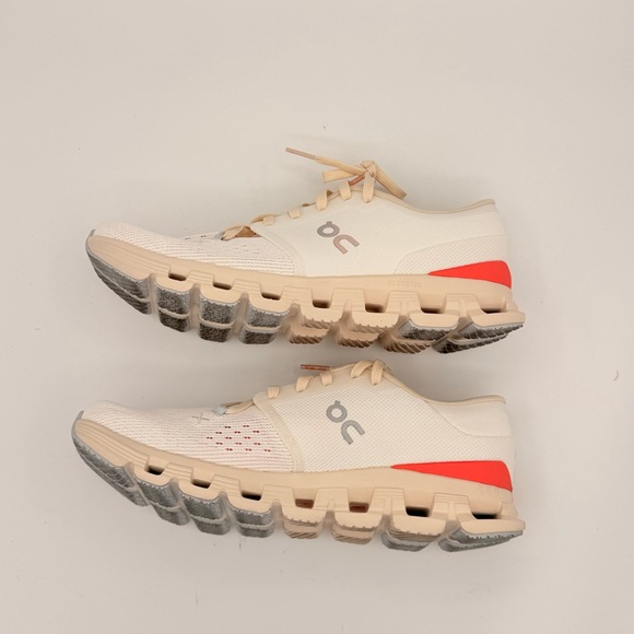 On Running Cloud X 4 in Ivory/Salmon | SLIGHTLY USED - Picture 10 of 12